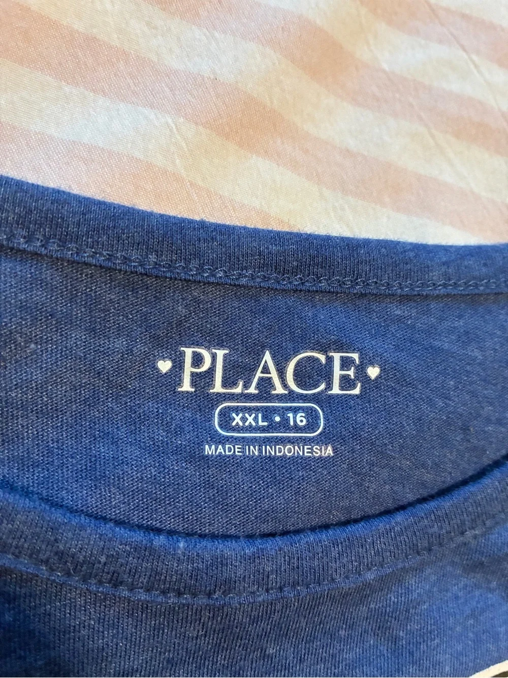 The Children's Place Navy Fringe Tee with Emoji & Speech Patch